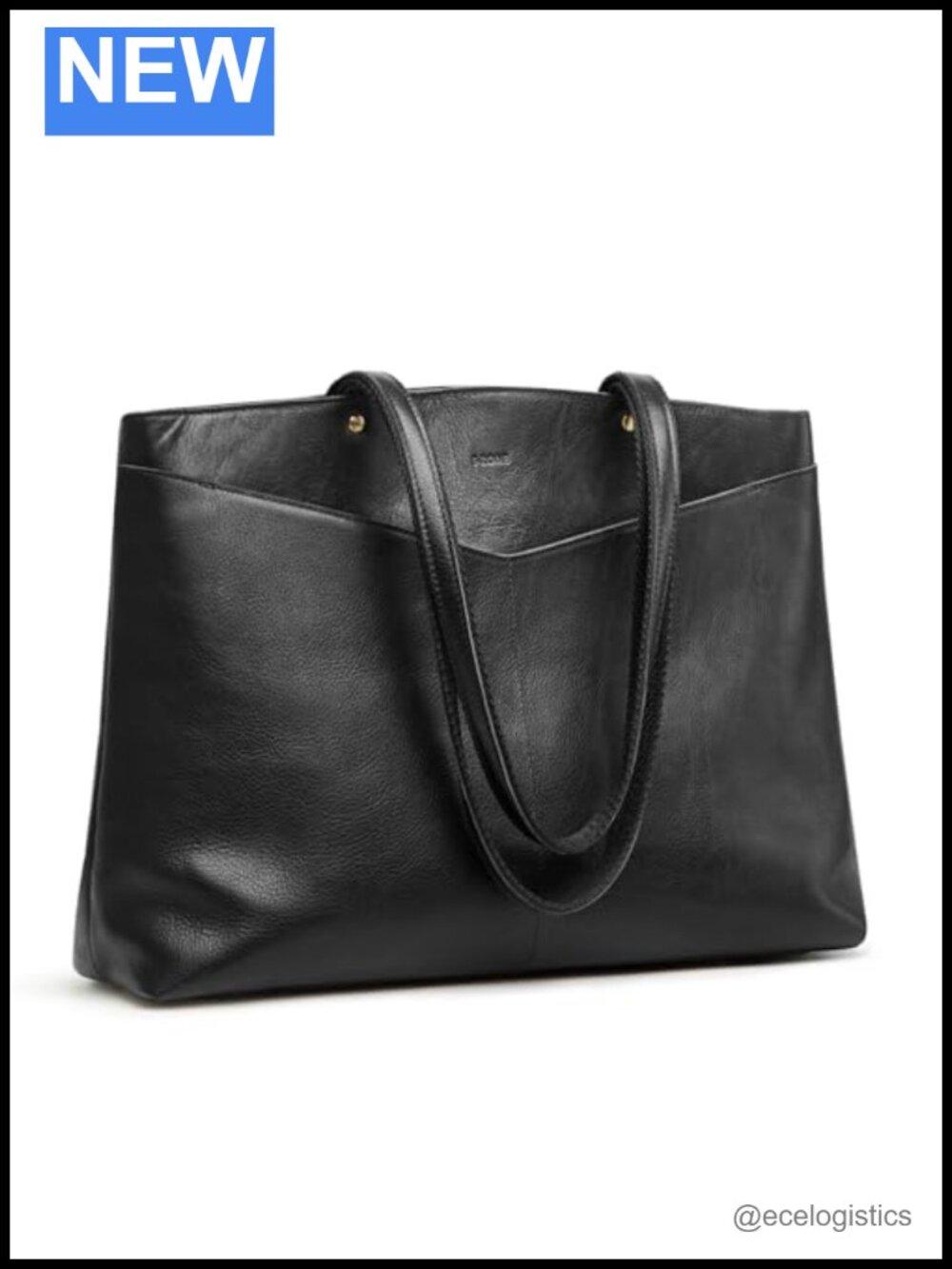 Genuine Leather Tote Bag Women Work Travel Shoulder Purses with Laptop